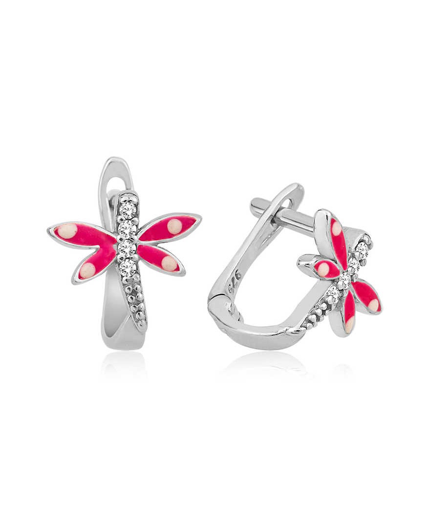 Gümüş Yusufçuk Çocuk Küpesi