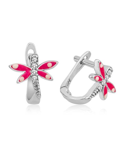 Gümüş Yusufçuk Çocuk Küpesi