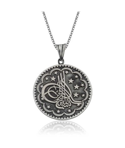 Gümüş Tuğra Kolye