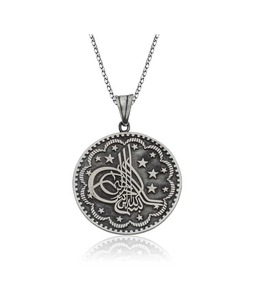 Gümüş Tuğra Kolye