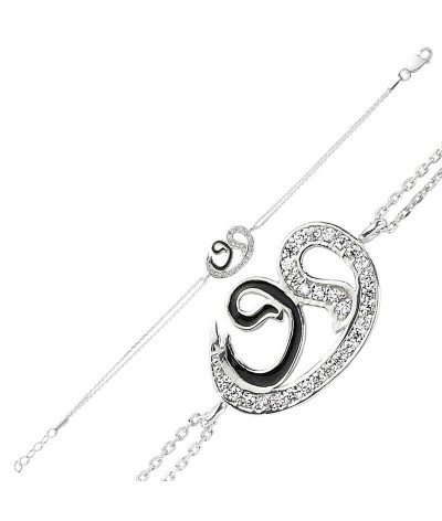 Gümüş İki Vavlı Bayan Bileklik