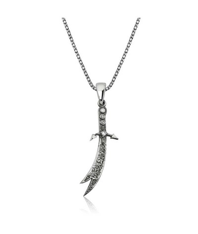 Gümüş Zülfikar Kılıcı Erkek Kolye