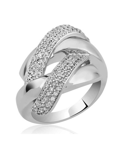 Gümüş Örgü Model Fantazi Yüzük