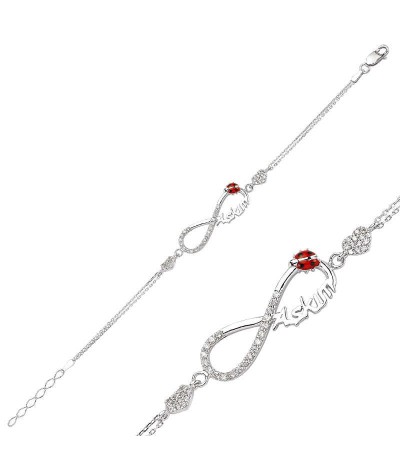 Gümüş Sonsuzluk Aşkım Bayan Bileklik