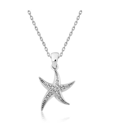 Gümüş Deniz Yıldızı Bayan Kolye