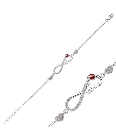 Gümüş Sonsuzluk Love Bayan Bileklik