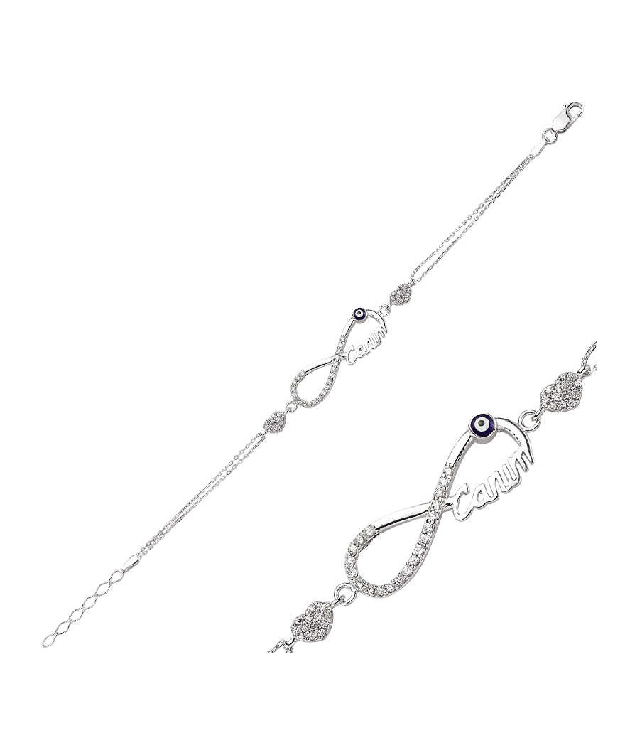 Gümüş Sonsuzluk Canım Bayan Bileklik