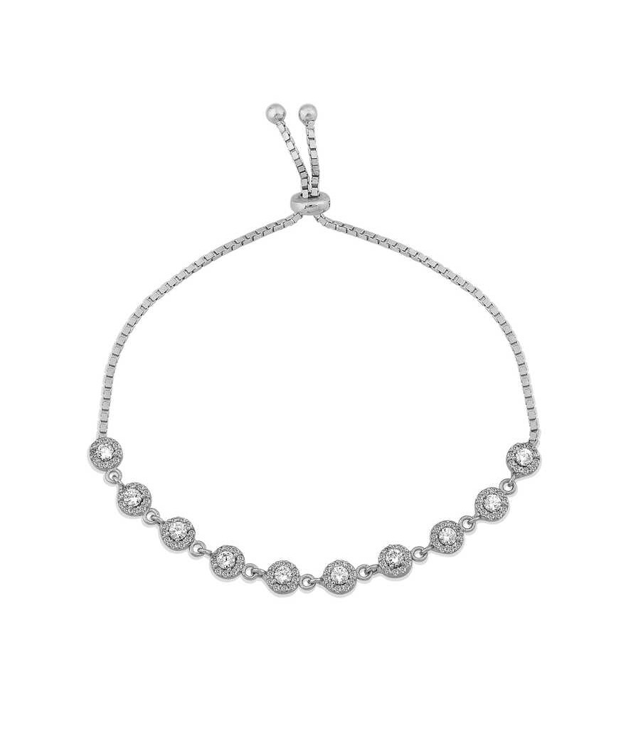 Gümüş Ayarlanabilir Asansörlü Su Yolu Bileklik