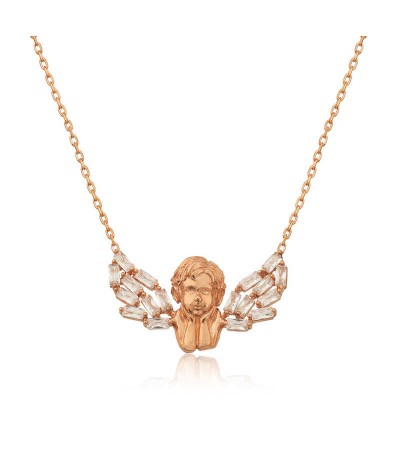 Gümüş Kanatlı Melek Kolye