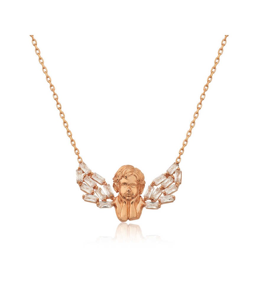 Gümüş Kanatlı Melek Kolye