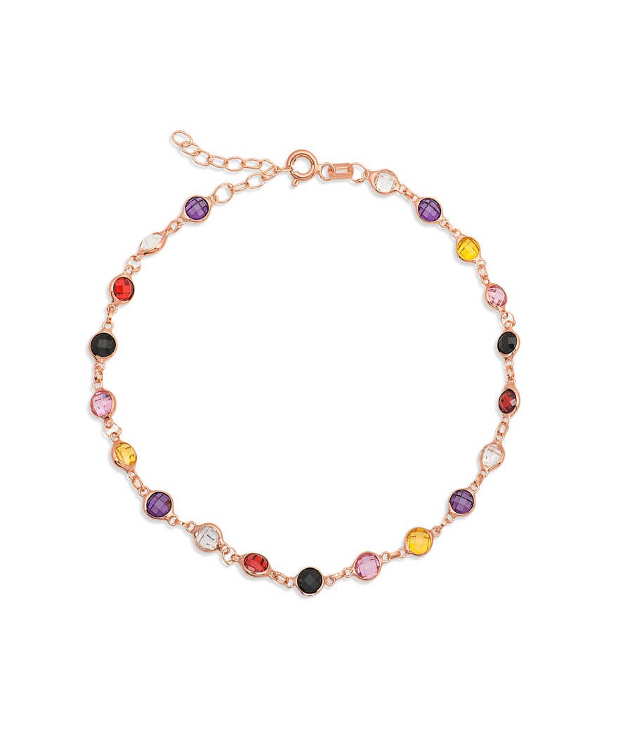 Gümüş Renkli Taşlı Bayan Bileklik