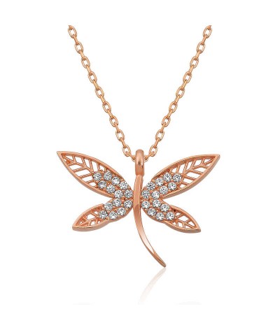 Gümüş Yusufçuk Bayan Kolye