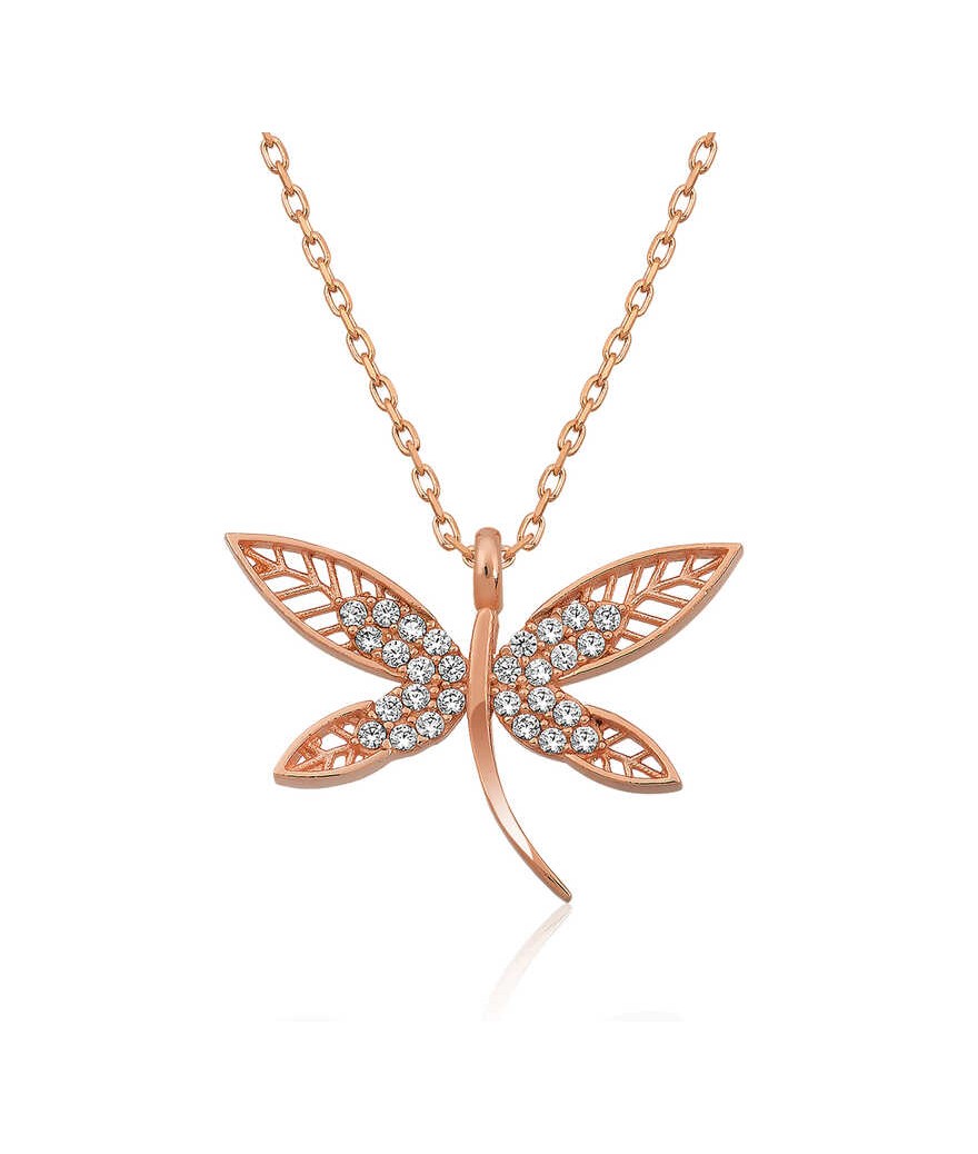 Gümüş Yusufçuk Bayan Kolye