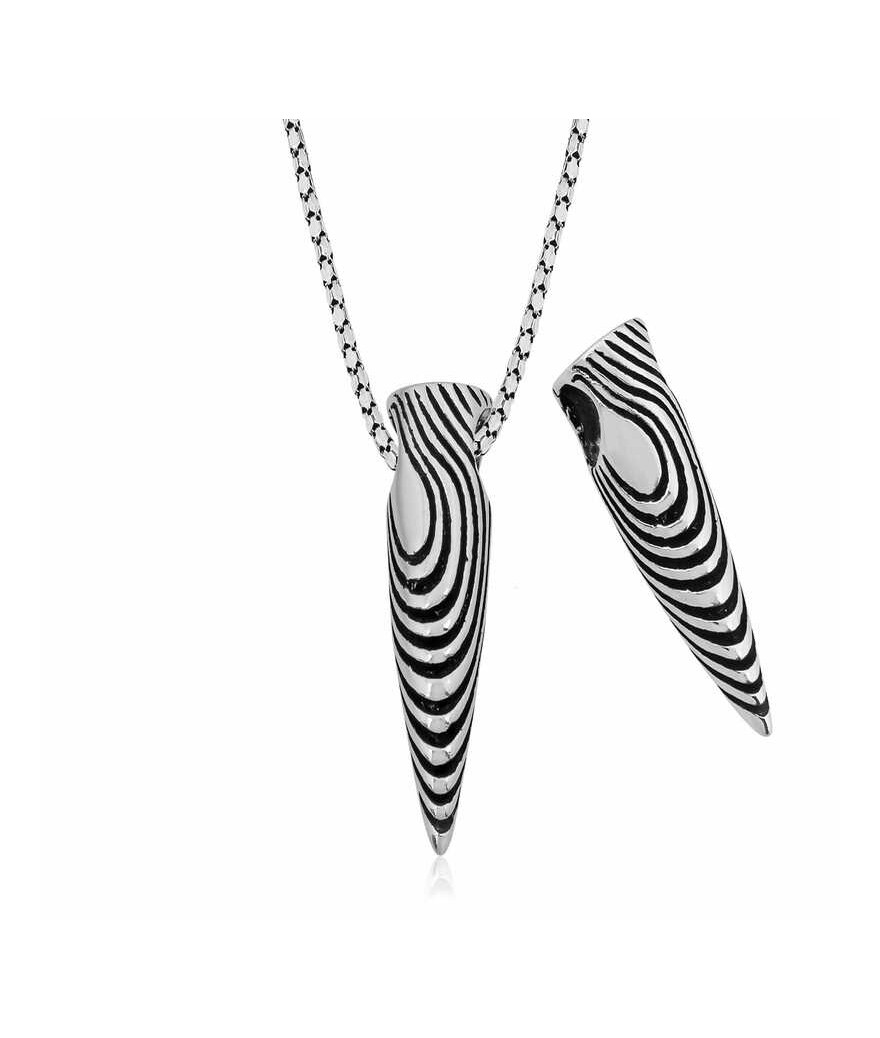 Gümüş Kurşun Kolye