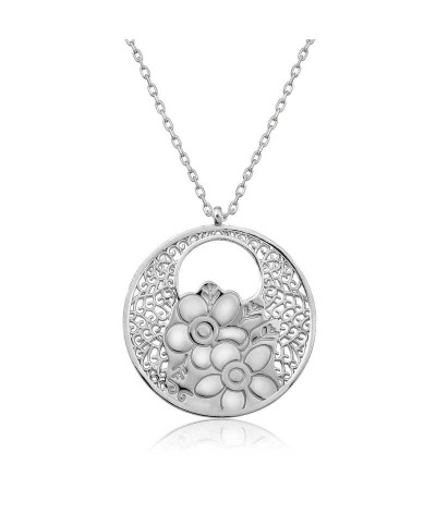 Gümüş Yaşam Çiçeği Kolye