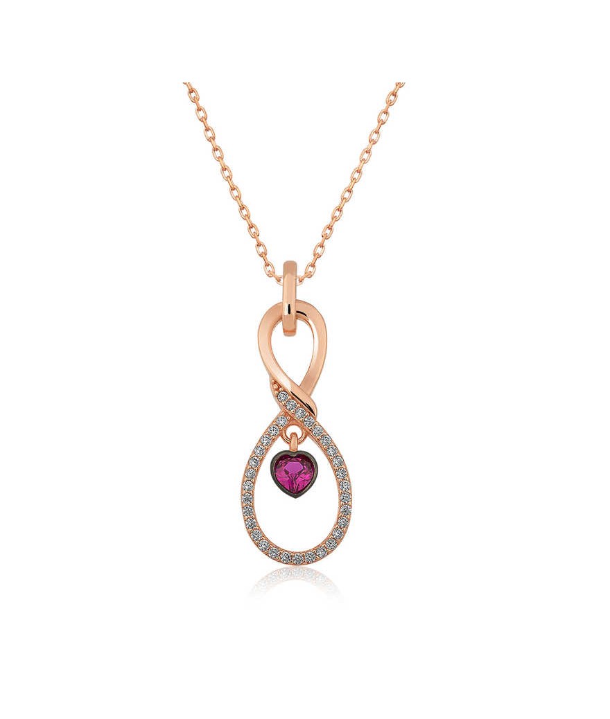 Gümüş Sonsuz Kalp Kolye