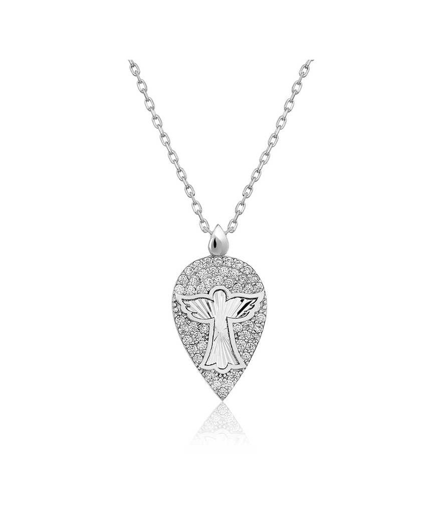 ​Gümüş Melek Damla Bayan Kolye