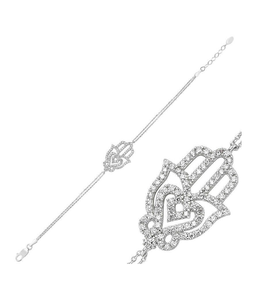 Gümüş Fatma Ana Eli Bayan Bileklik