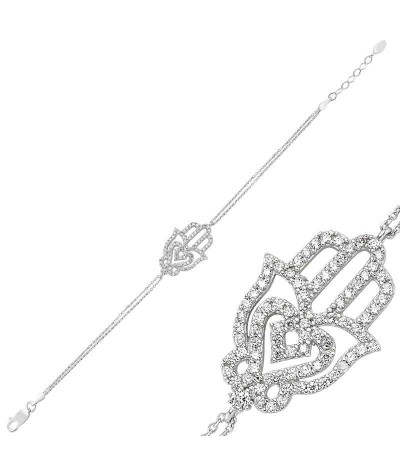 Gümüş Fatma Ana Eli Bayan Bileklik