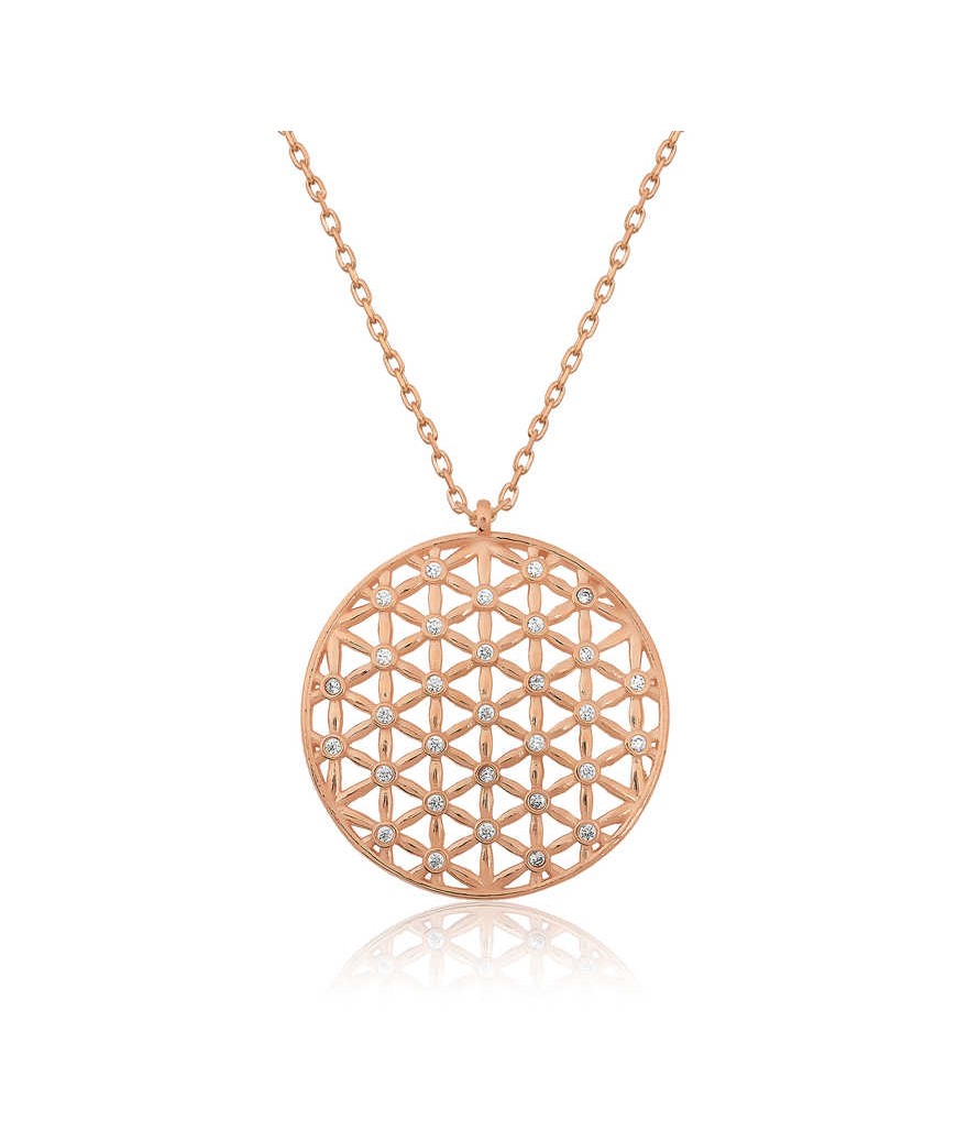 ​​​Gümüş Yaşam Çiçeği Kolye