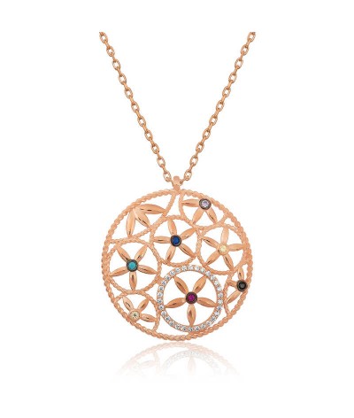 ​​​Gümüş Yaşam Çiçeği Kolye