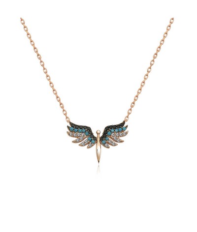 Gümüş Mikail Meleği Bayan Kolye