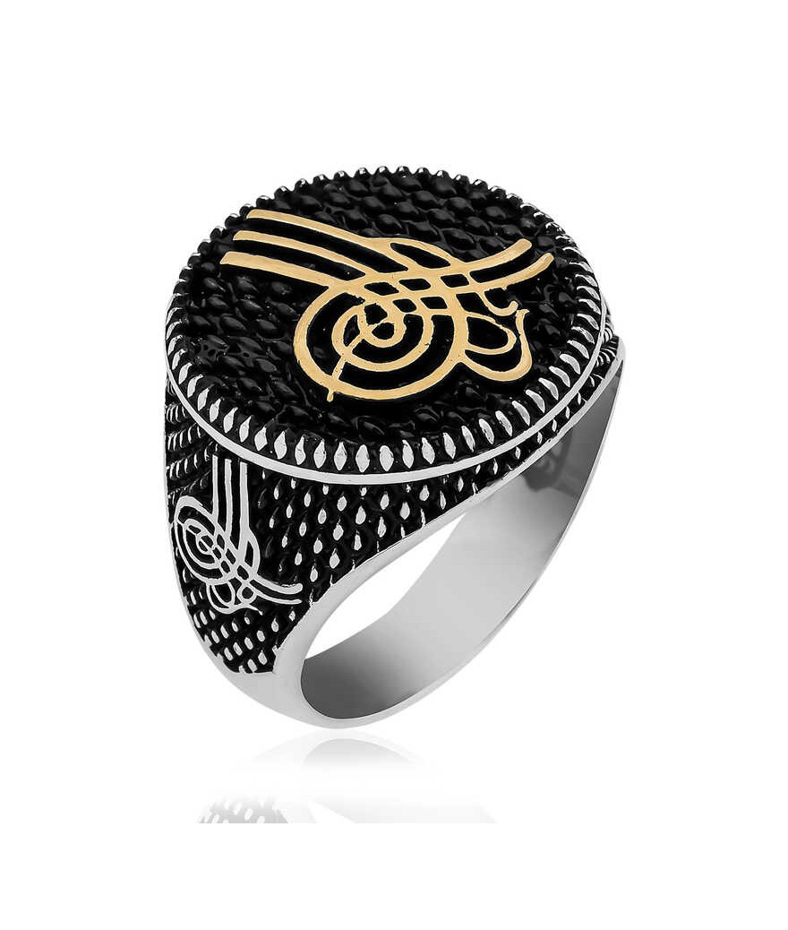 ​​Gümüş Osmanlı Tuğrası Erkek Yüzük