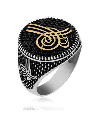 ​​Gümüş Osmanlı Tuğrası Erkek Yüzük