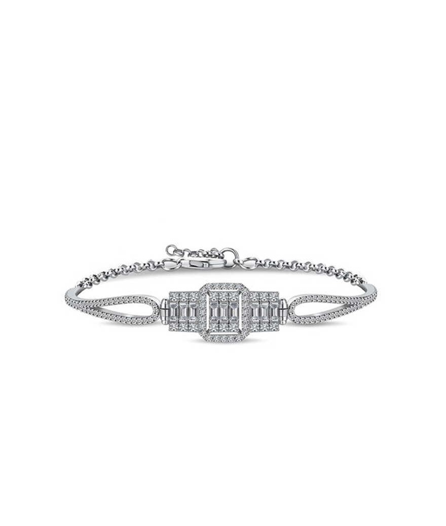 ​Gümüş Baget Bayan Bileklik