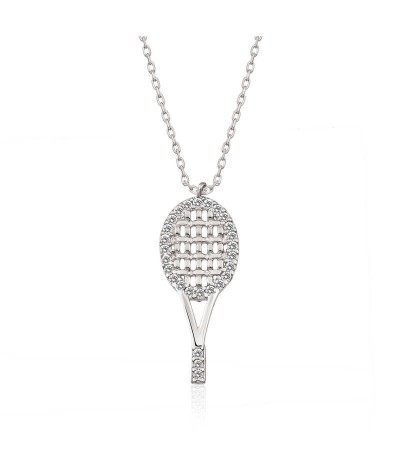 ​Gümüş Tenis Raketi Bayan Kolye
