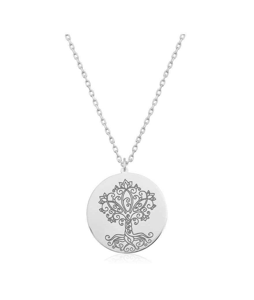 Gümüş Hayat Ağacı Bayan Kolye