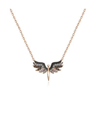 ​Gümüş Mikail Meleği Bayan Kolye