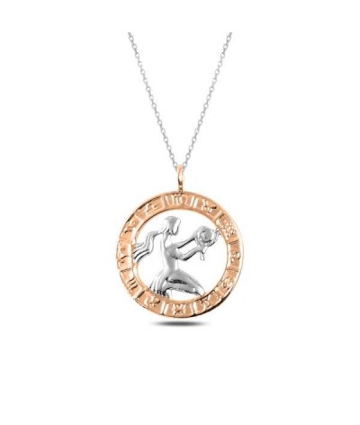 ​Gümüş Rose Başak Burcu Kolye