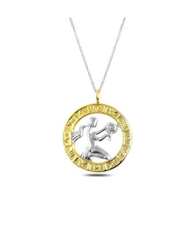 ​Gümüş Gold Başak Burcu Kolye