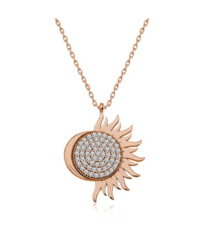 ​Gümüş Rose Mihrimah Sultan Bayan Kolye