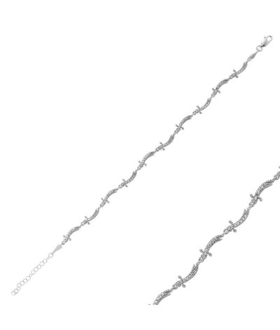 Gümüş Zülfikar Kılıcı Bayan Bileklik