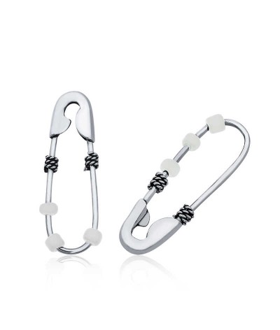 Gümüş Çengel İğne Küpe