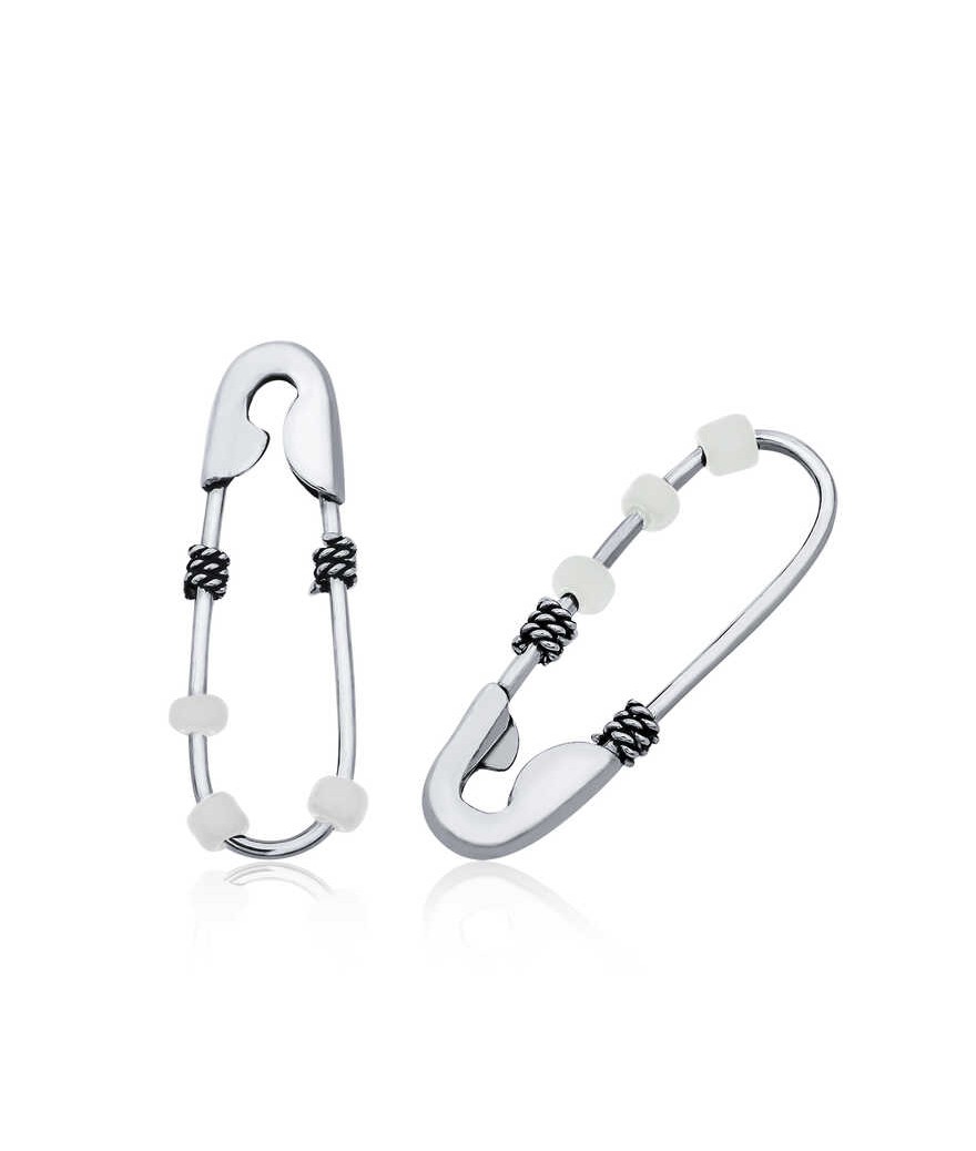 Gümüş Çengel İğne Küpe