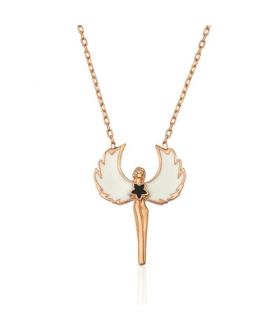 ​Gümüş Rose Su Perisi Kolye