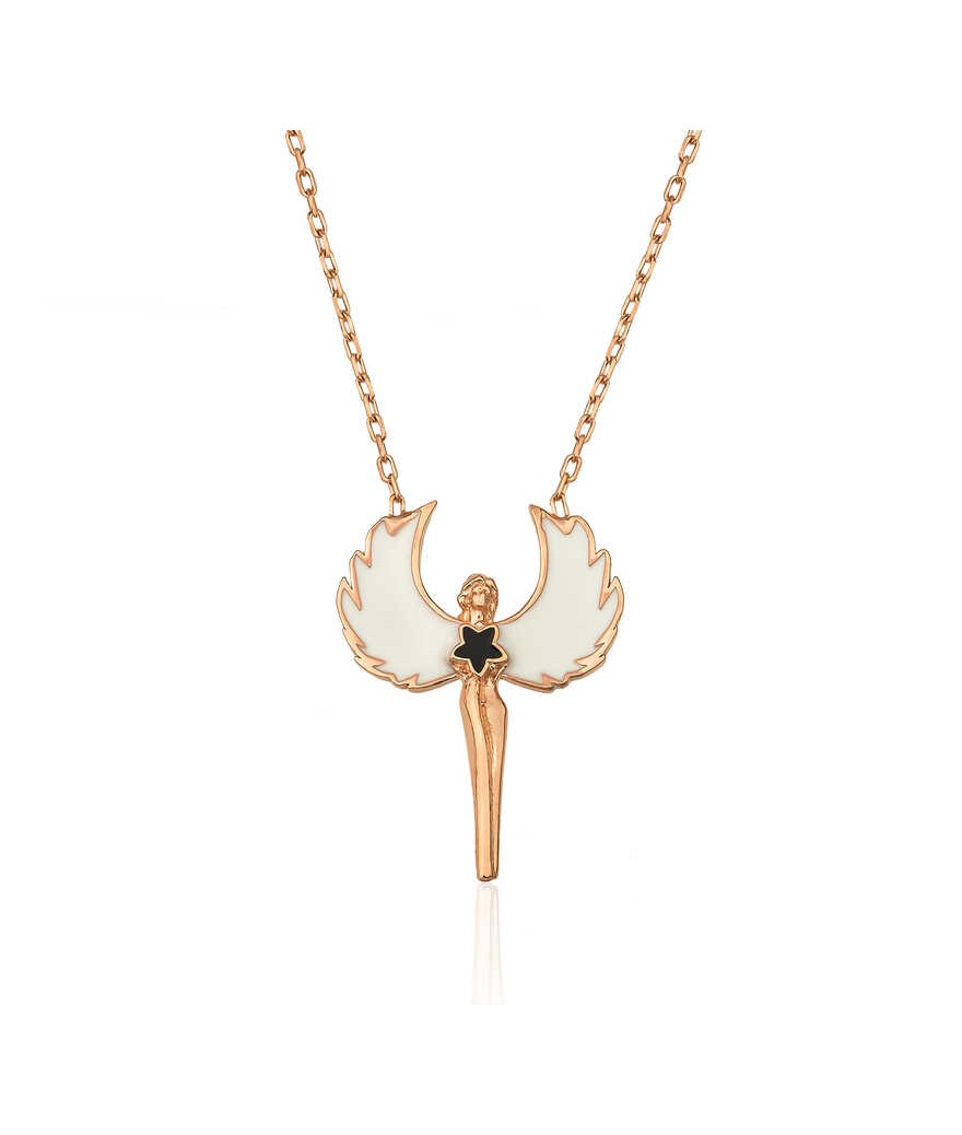 ​Gümüş Rose Su Perisi Kolye