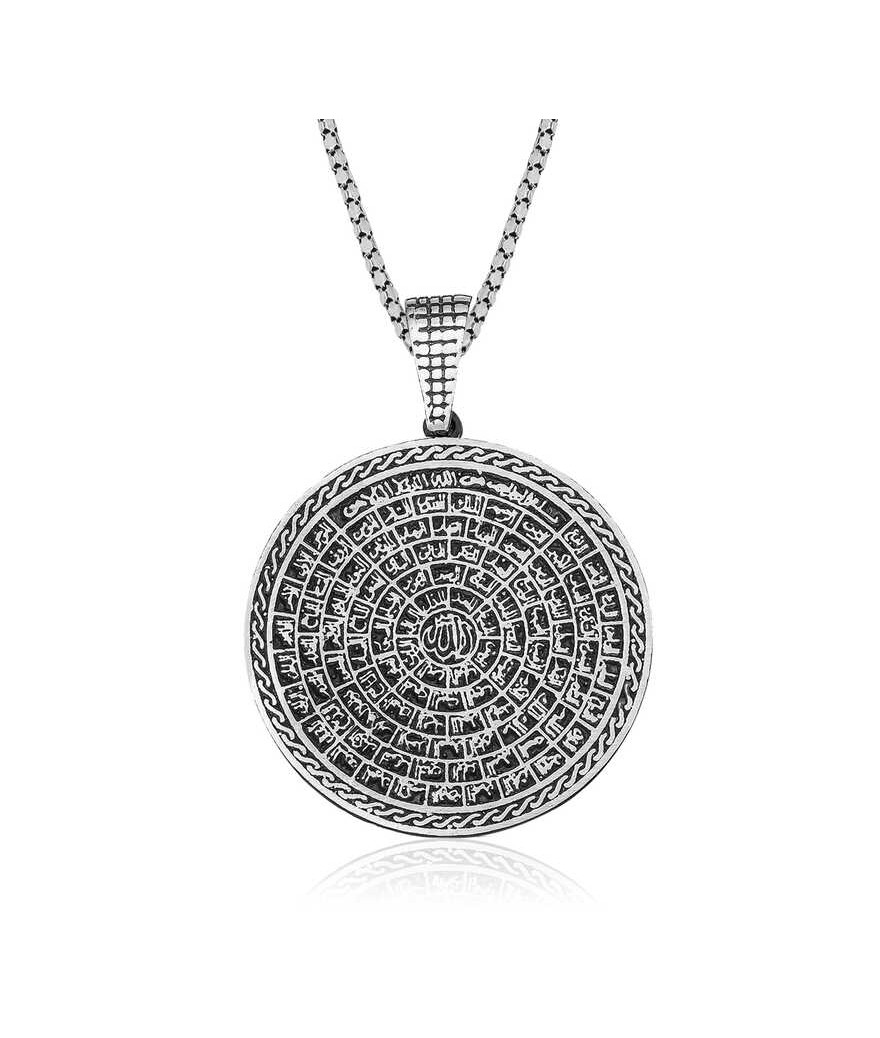 Gümüş Esma-ül Hüsna Kolye