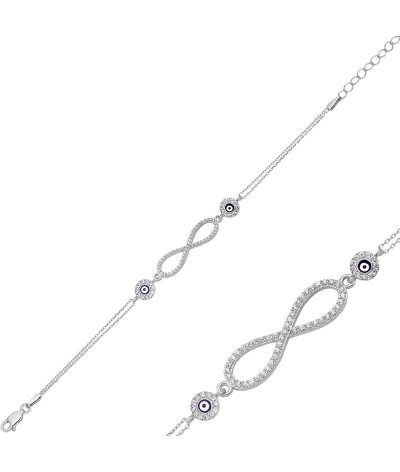 Gümüş Sonsuzluk Bayan Bileklik