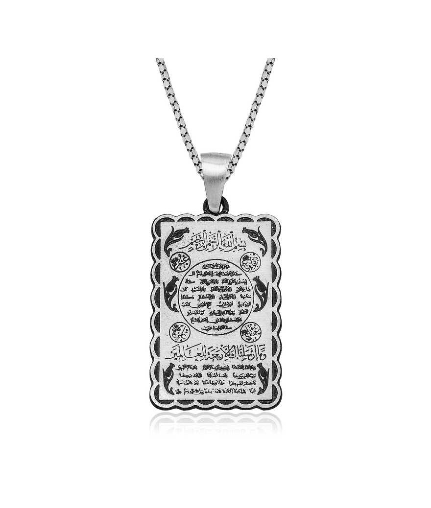 ​Gümüş Hilye-i Şerif Kolye