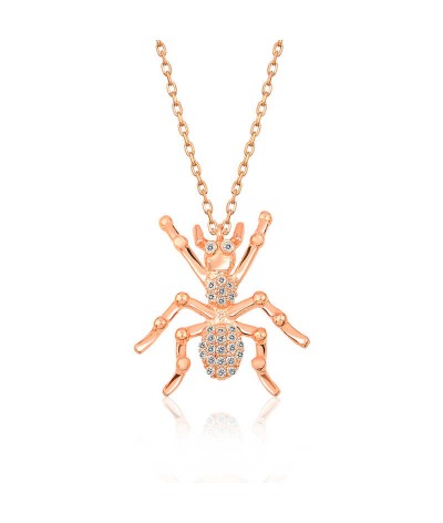 Gümüş Örümcek Bayan Kolye