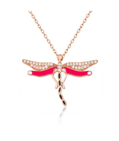 Gümüş Yusufçuk Bayan Kolye