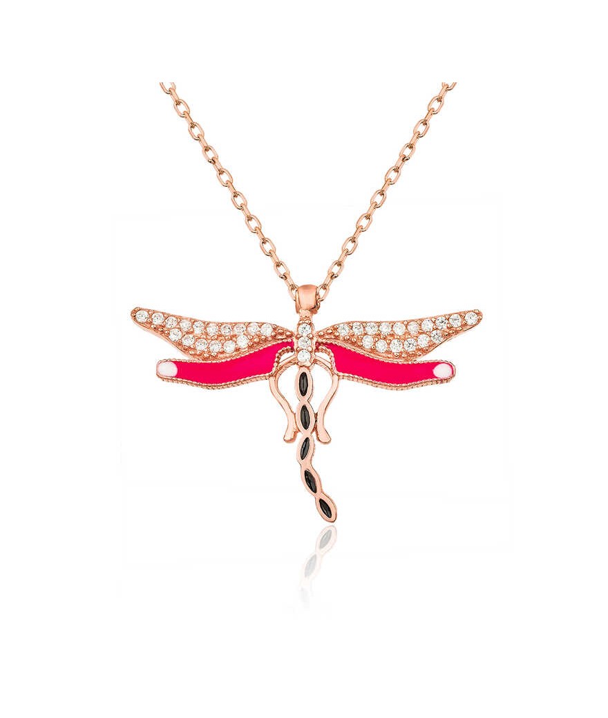 Gümüş Yusufçuk Bayan Kolye