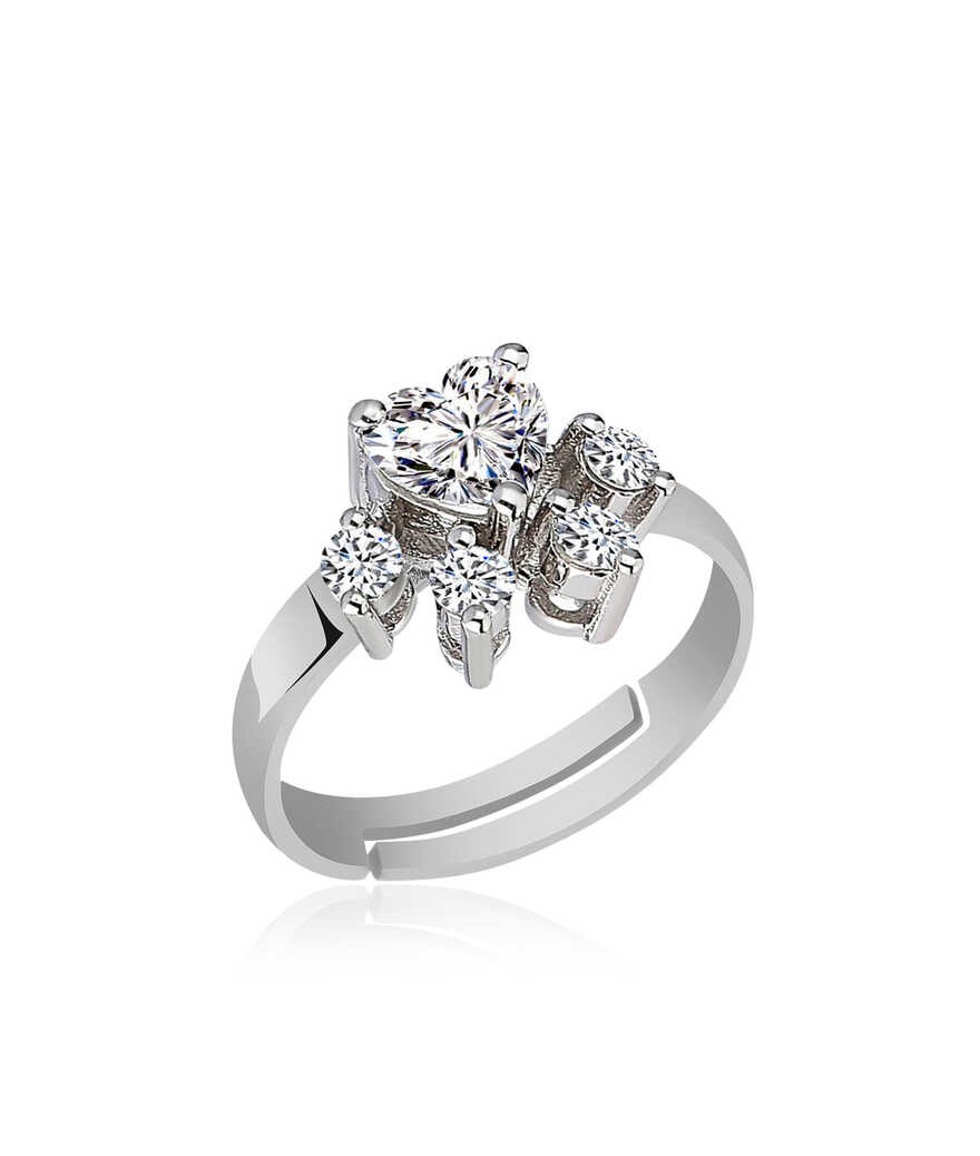 Gümüş Beyaz Kedi Patisi Yüzük