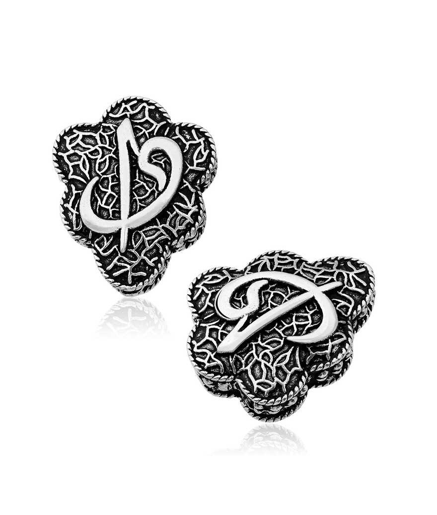 ​Gümüş İşlemeli Elif Vav Motifli Tesbih İmamesi