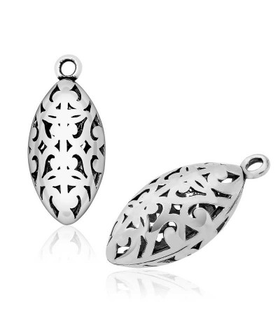 Gümüş İşlemeli Kurşun Tesbih İmamesi