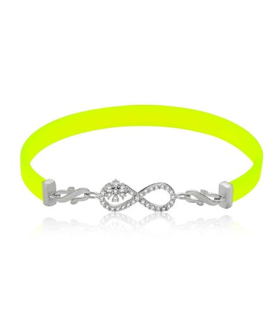 Gümüş Sarı Sonsuzluk Bayan Bileklik